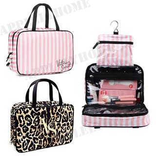 Striped Victoria Secret Makeup Bag - fragrancesparfume