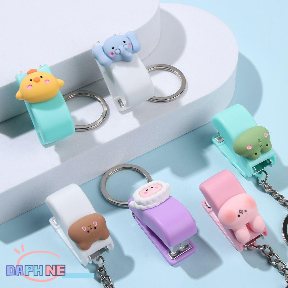 DAPHNE Portable Push Clip Cartoon Cute Document Binding Hoops Mini ...