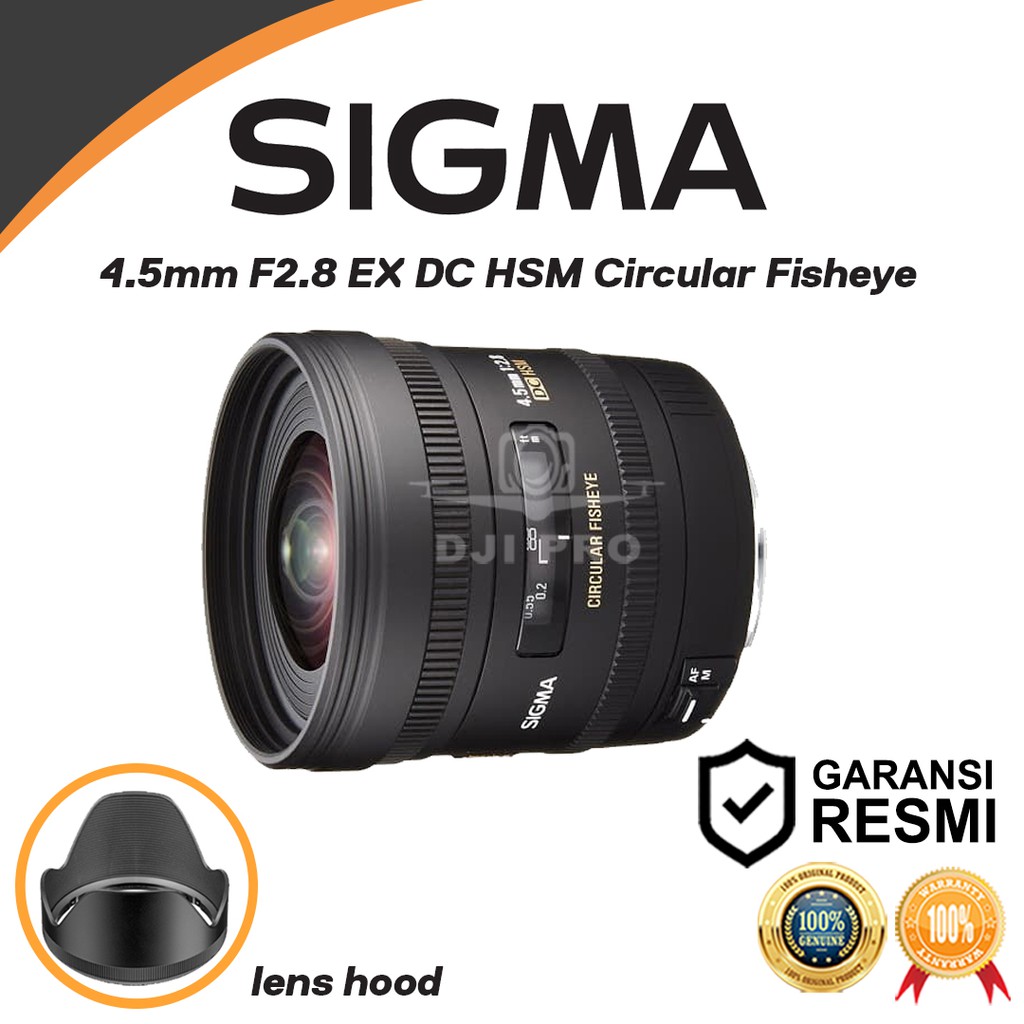 Sigma 4 5mm F2 8 Ex Dc Hsm Circular Fisheye Shopee Malaysia