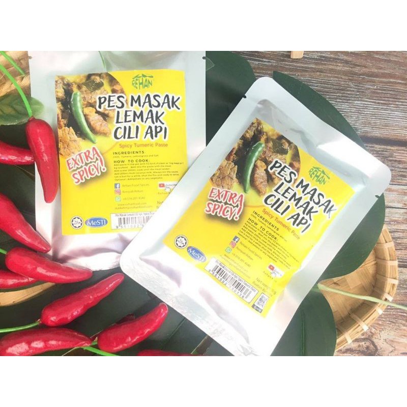 REHAN Pes Masak Lemak Cili Padi (150gram)[3 Pek]