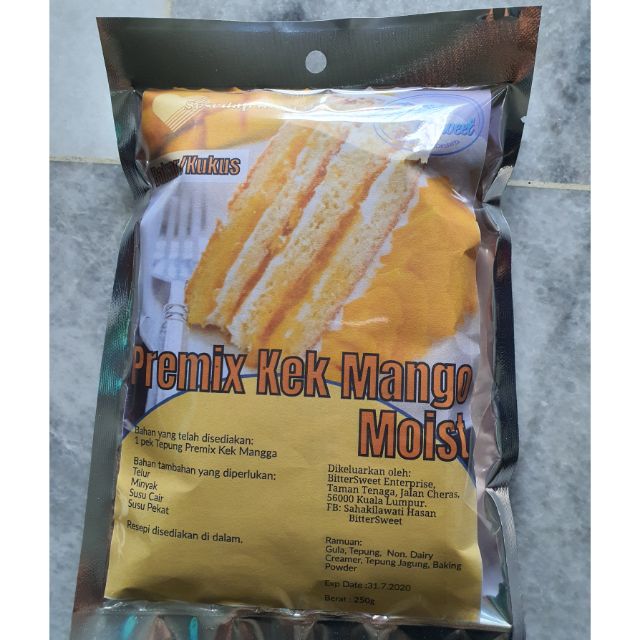 Premix Kek Mango Moist Shopee Malaysia