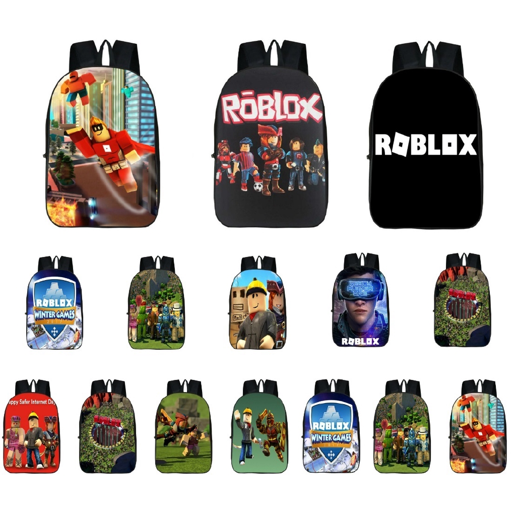 Ready Stock Mall Kids Roblox Backpack Boys Children Student School Bag Shopee Malaysia - free backpacks roblox moana