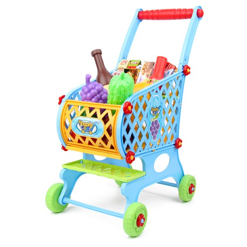 Kids Supermarket Toys Shopping Cart Trolley Kids Pretend Play Set Mainan  Budak Perempuan | Shopee Malaysia