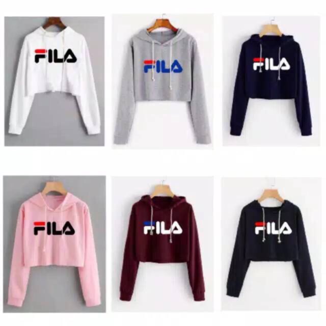 fila sweater crop