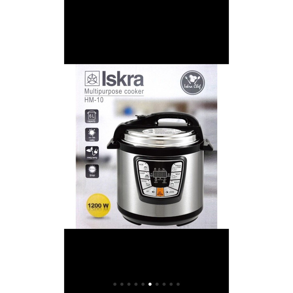 ISKRA 6L Fast & Easy Electric Pressure Cooker with Timer (No:1428)