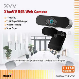 [GLOBAL] XiaoVV 1080P HD USB Webcam 2M Pixels 150º Ultra Wide Angle Auto Focus Web Camera - 6320S