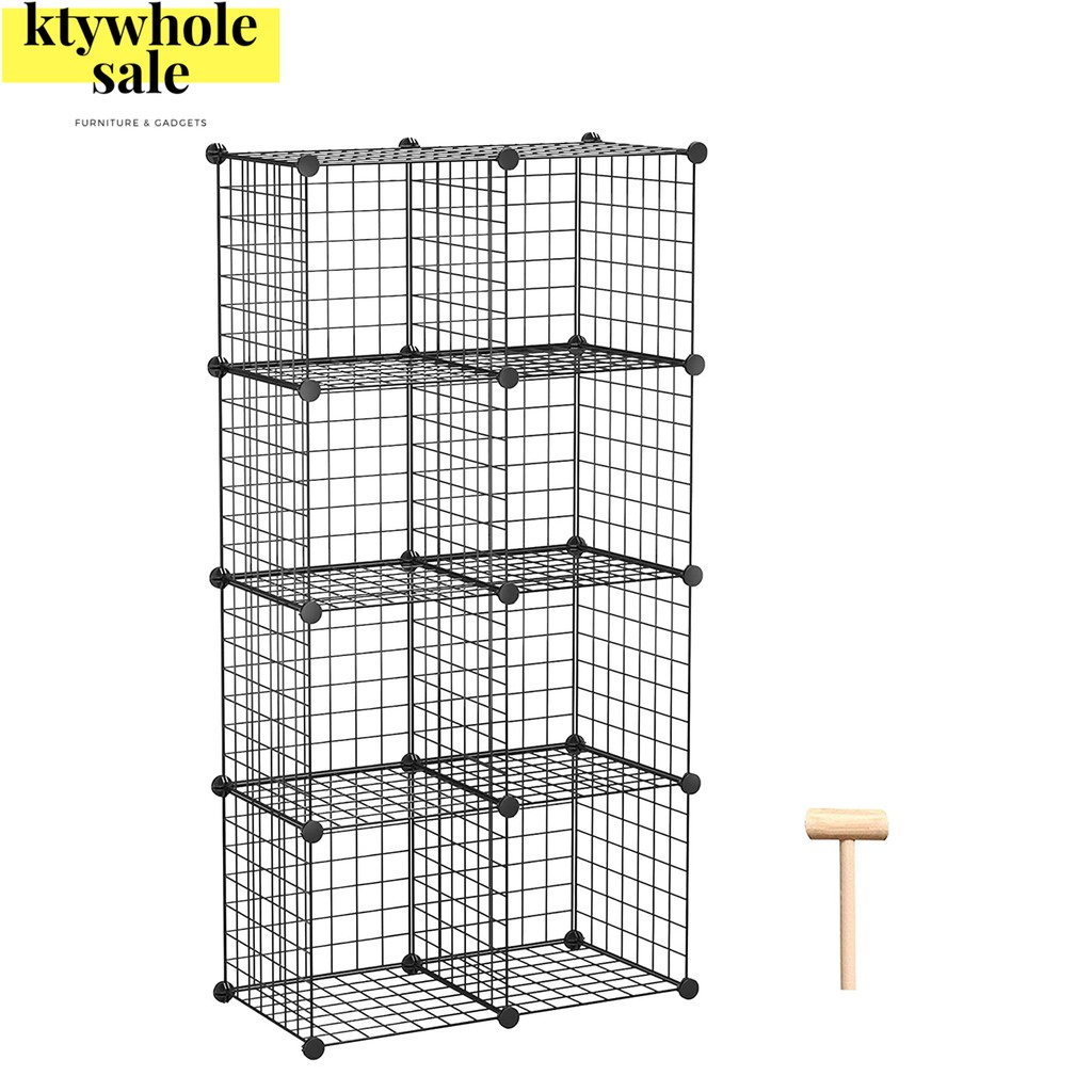 Wire Storage Cubes Organiz, Grid Wire Modular Shelving And Storage Cubes