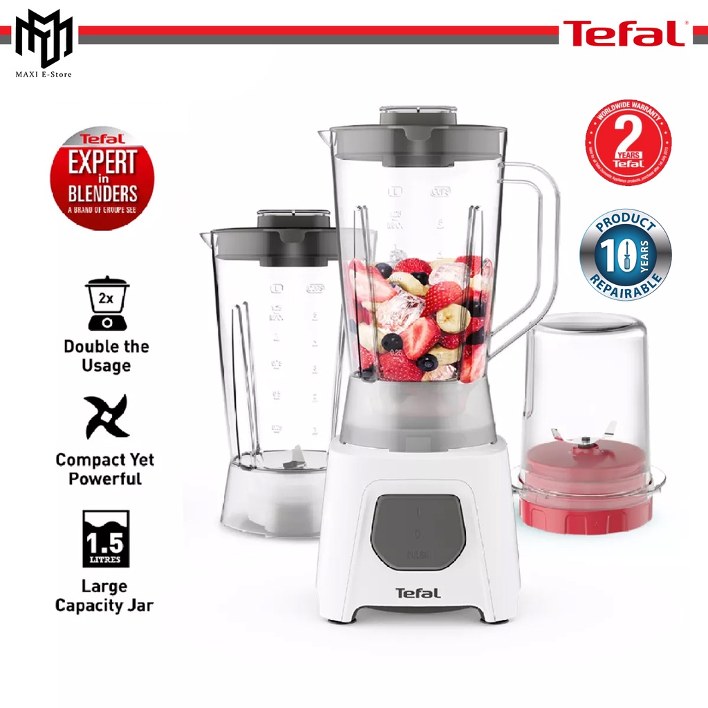 Tefal Blender Blendeo UNO 2 (2 Accessories with Ice Crush Functions / 1.5L / 450W - BL2B4165 / BL2B0165