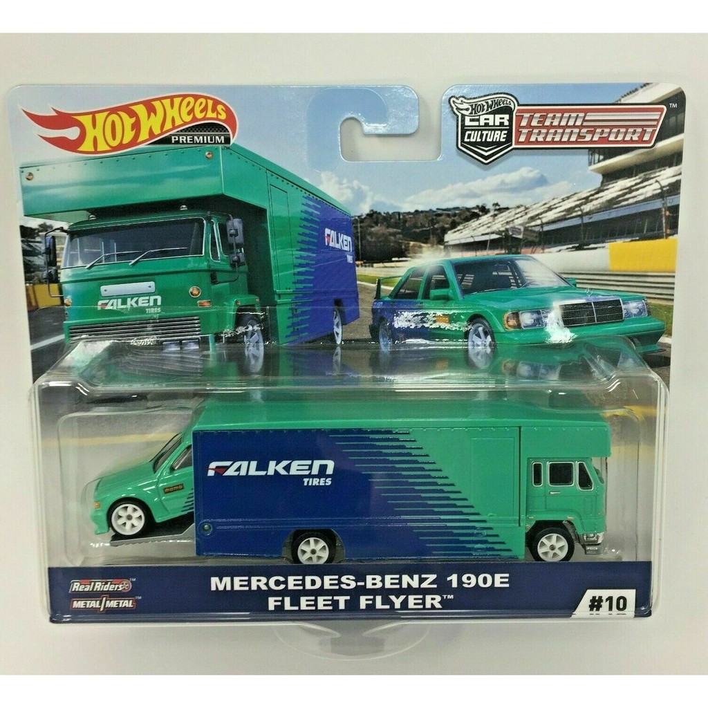 hot wheels team transport mercedes benz 190e