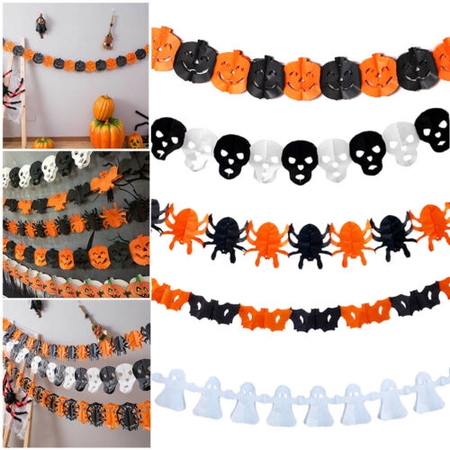 300cm Happy Halloween Banner Bunting Garland Pennant Flag Hanging Party Decor