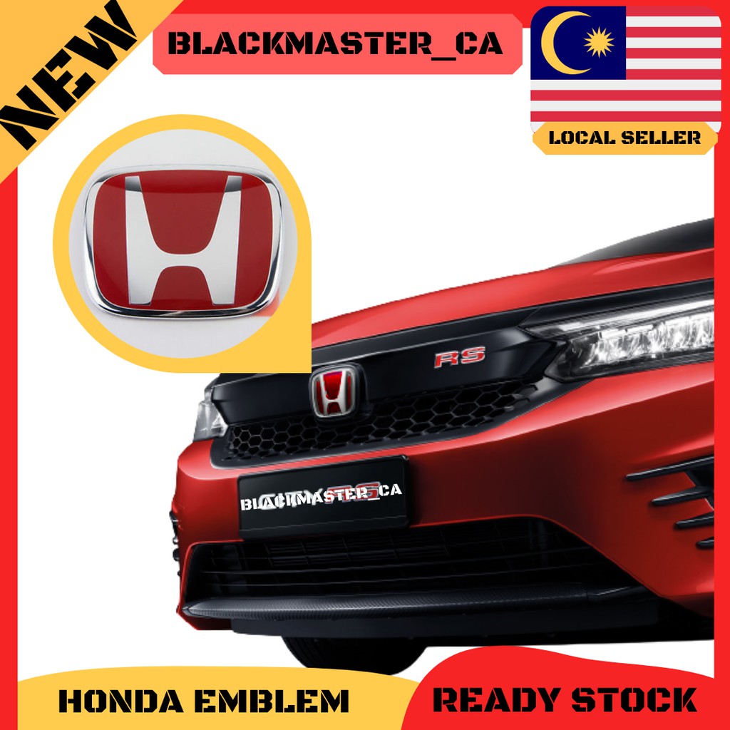 Buy Honda City / Jazz / HRV / Civic / BRV /CRV Red H Logo / Emblem 