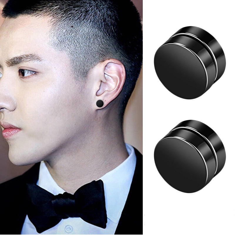 black ear studs