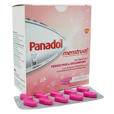 Panadol Menstrual Period Pain Discomfort 10 Caplet Tablet Strip Shopee Malaysia