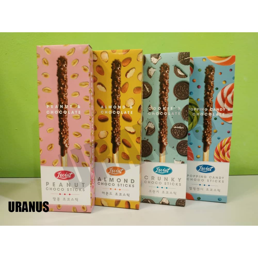 [HALAL] KOREA LOVINT Choco Stick [54g] Crunky / Peanut / Almond