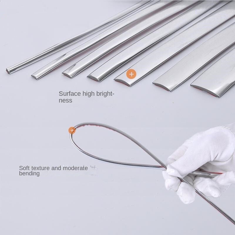 Automobile Decorating Strip Car Window Light Bar Chrome Strip Middle