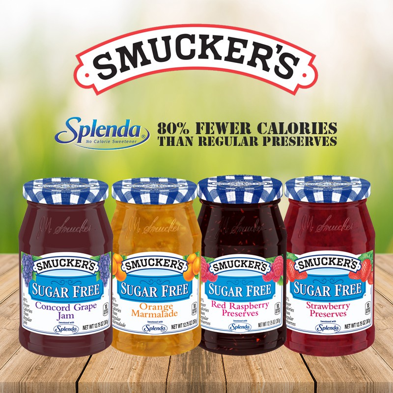 Smucker's Sugar Free/Original Jam Jem Roti Fruit Jam Shopee Malaysia