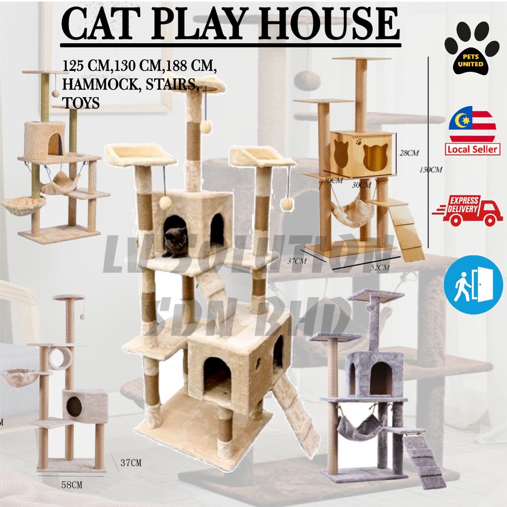 Buy 【🇲🇾 Ready Stock】Large 125 130 188 CM Cat Climbing Tree 