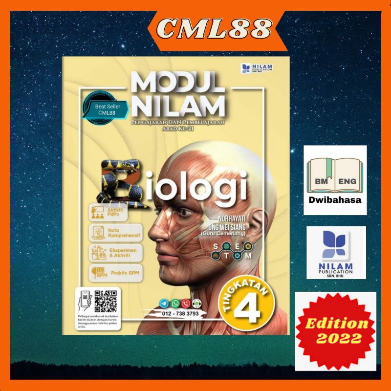 Cml88 Modul Nilam Biologi Ting 4 Dwibahasa Kssm 2022 Nilam Shopee Malaysia