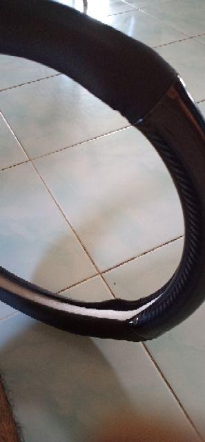 Perodua Carbon Fiber Leather Steering Cover Axia for Bezza 