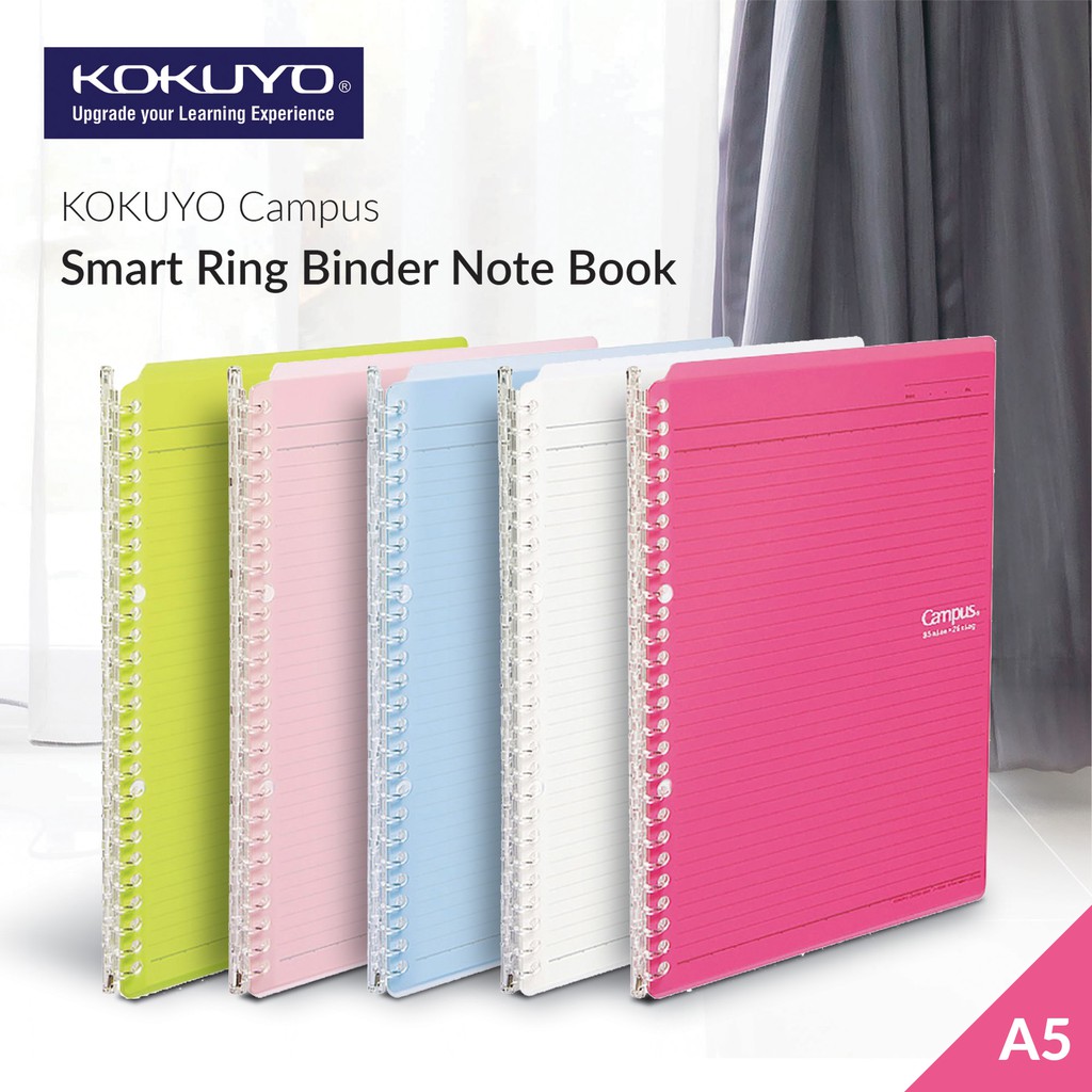 Kokuyo Campus Smart Ring A5 25 Sheets Binder Refillable Notebook RU
