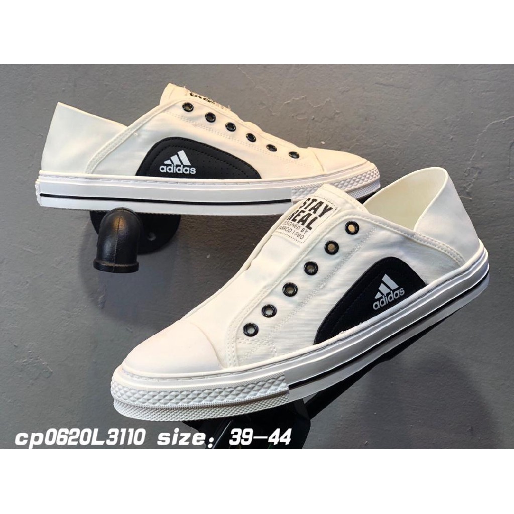 adidas canvas slip on shoes