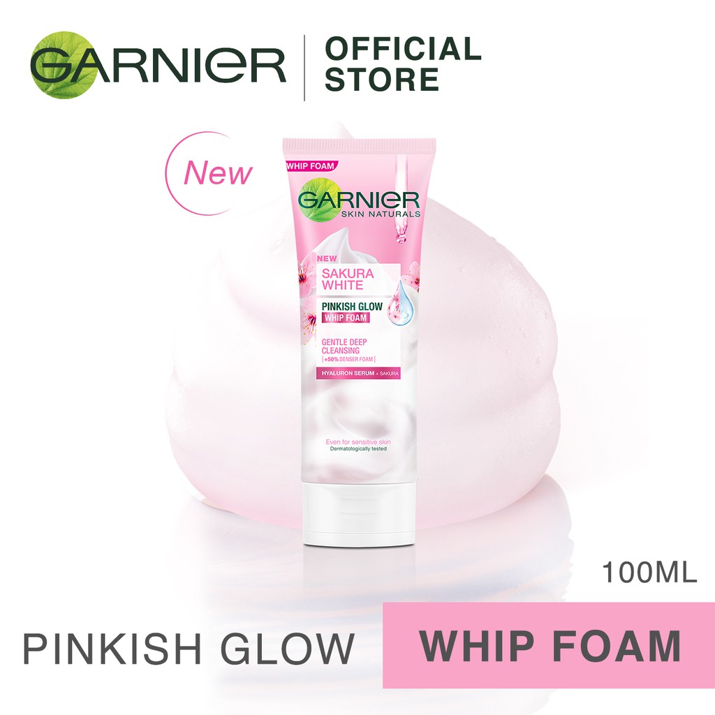 Garnier Sakura White Pinkish Glow Whip Foam (100ml) Shopee Malaysia