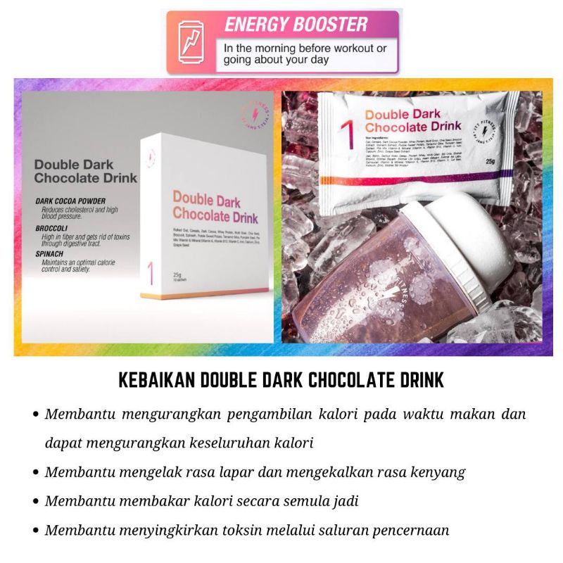 Double Dark Chocolate Drinks(ddcd) + 🎁Freegift - 10 Sachet by Jamu Tun Teja