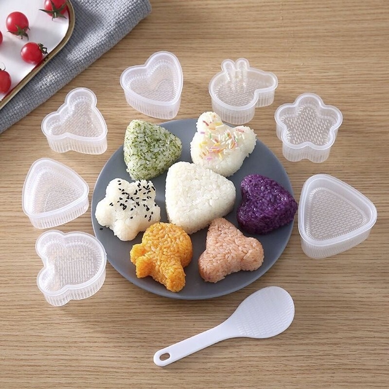 Sushi Maker Rice Mold Triangle Rice Ball Animal Shape Mold Kitchen Set Accessories