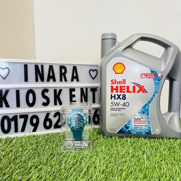 Shell Helix HX8 5W40(4L) - Fully Synthetic Minyak Hitam Kereta ...