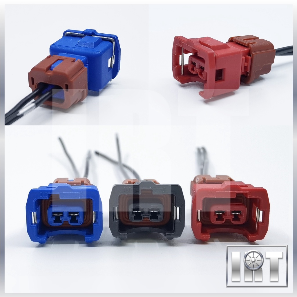 2 Pin Water Temperature Sensor Socket Distributor Air Flow Intake Fuel