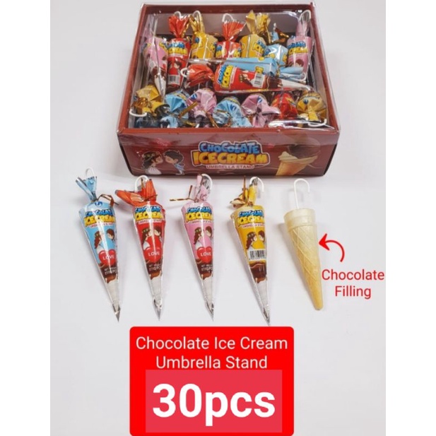 Chocolate Ice Cream umbrella ☂️ stand 30pcs New Stock Ready Stock