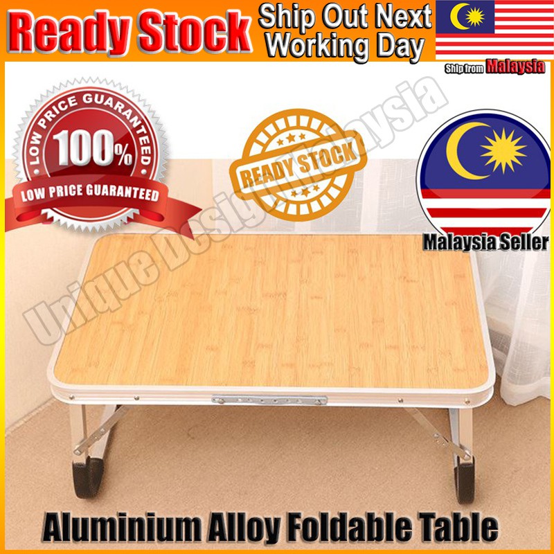 Aluminium Foldable Table Laptop  Desk Portable Computer  Bed 