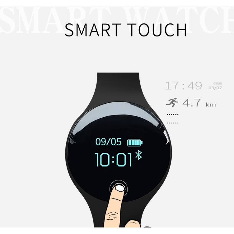 smartwatch with vibrating alarm clock