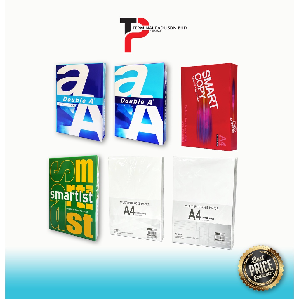 500's A4 Paper Double A, Smartist Smart Copy / Multi Purpose Paper