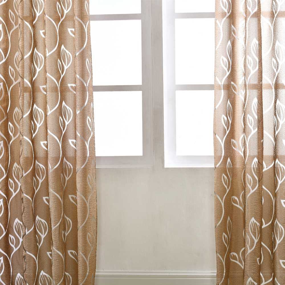 39 98 Inches Polyester Semi Blackout Grommet Top Window Curtain