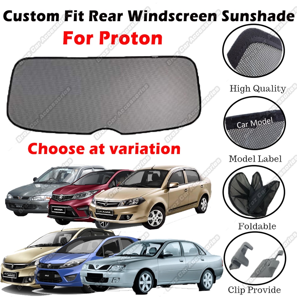 Custom Fit OEM Rear Windscreen Car Sunshade / Sun shade For Proton Waja