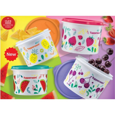 Tupperware Fruity Canister Set(1.1L or 1.7L）1pc only