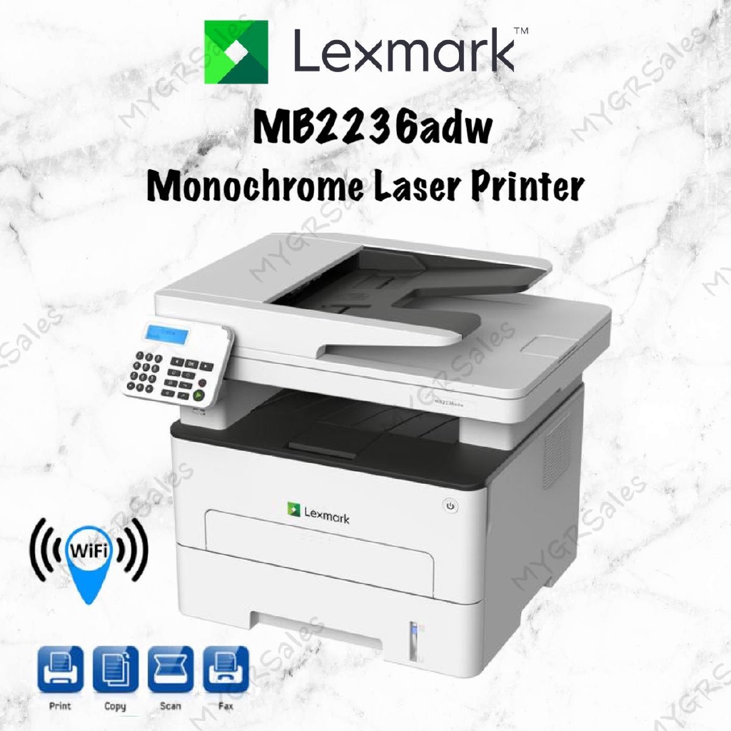 Lexmark MB 2236 ADW Multifunction 4in1 Mono Laser Printer Shopee Malaysia