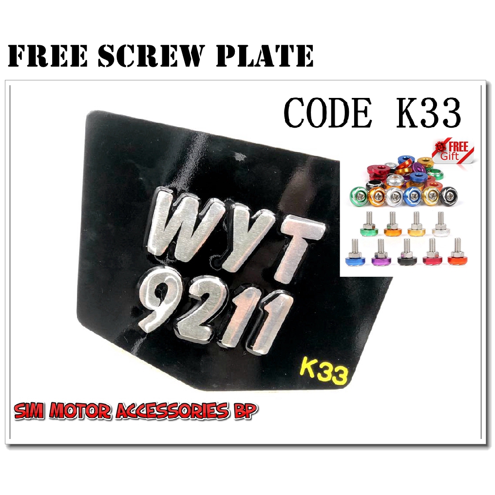 👋FREE SCREW PLATE👋 HOT SALE PLATE BESI MOTOR KETUK ...