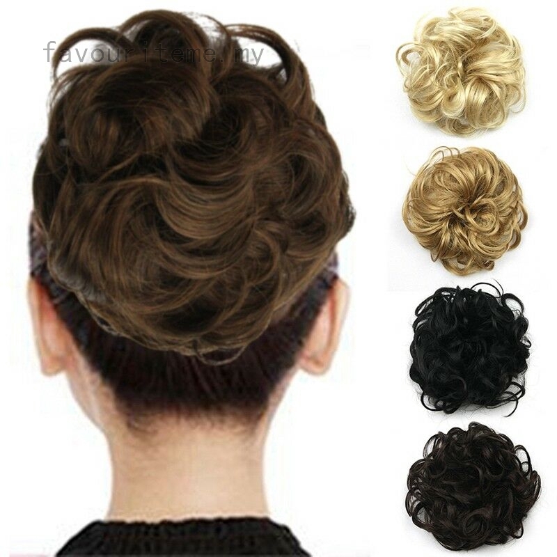 1pcgirls Womens Messy Hair Scrunchie Natural Easy Bun Hair Up