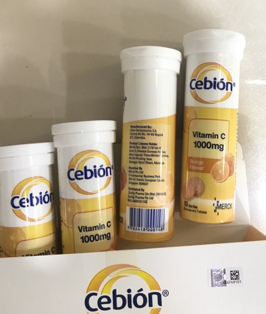 Cebion Vitamin C Effervescent Tablets 1000mg 1 Tubes 8 Tubes Orange Flavour Kelebihan Cebion Vit C Exp 05 22 Shopee Malaysia