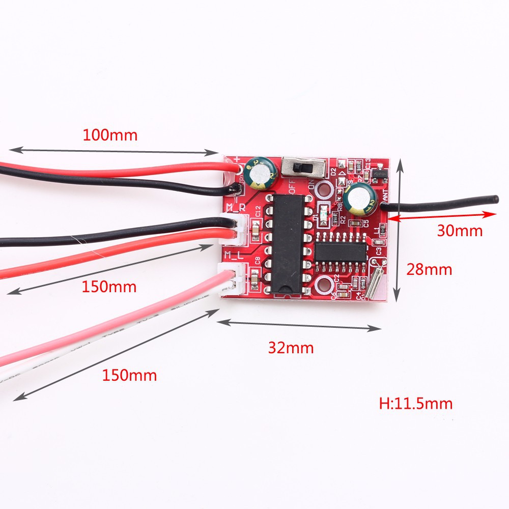 4 channel 2.4 ghz transmitter and receiver