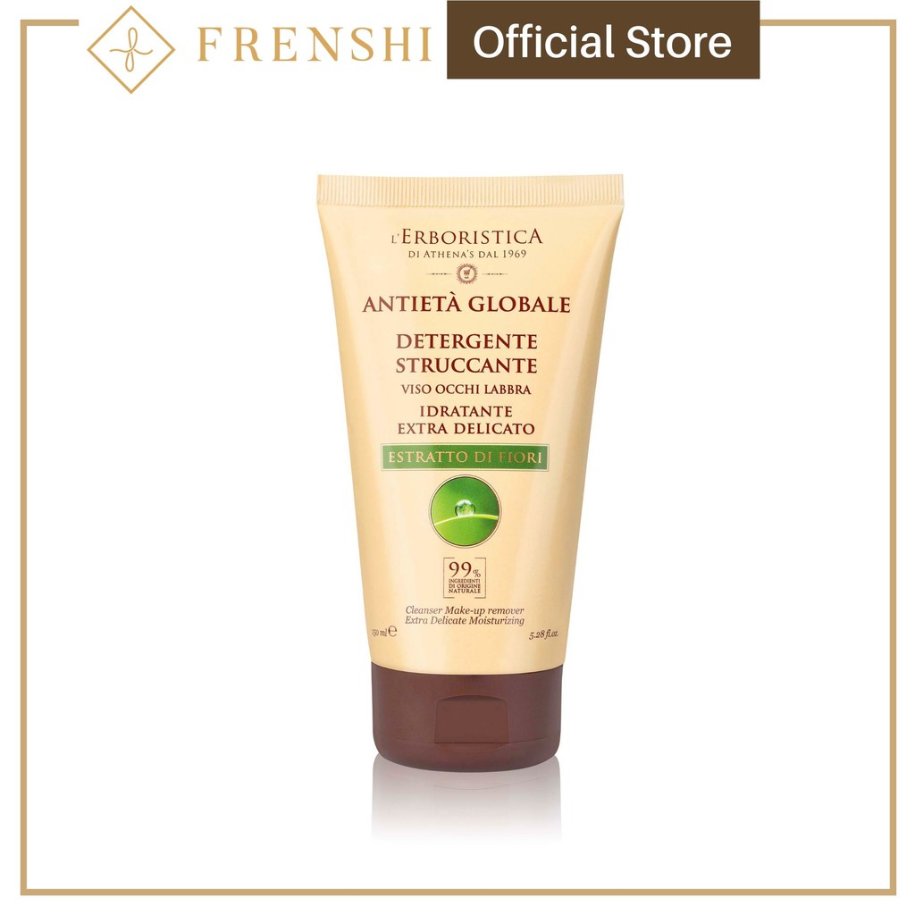 Frenshi L'Erboristica Face Cleanser (Made in Italy) - GLOBAL AGE  CLEANSER MAKE-UP REMOVER 150ML