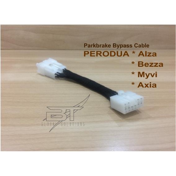 Perodua Myvi Alza Bezza Axia Parkbrake bypass cable / TV 