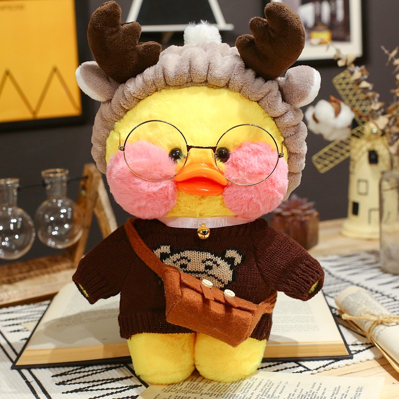 Premium Have 30cm LaLafanfan Cafe Duck Kawaii Cartoon Plush Toy Stuffed Soft Doll Animal Pillow Gift Kids Children Mu... - Image 5