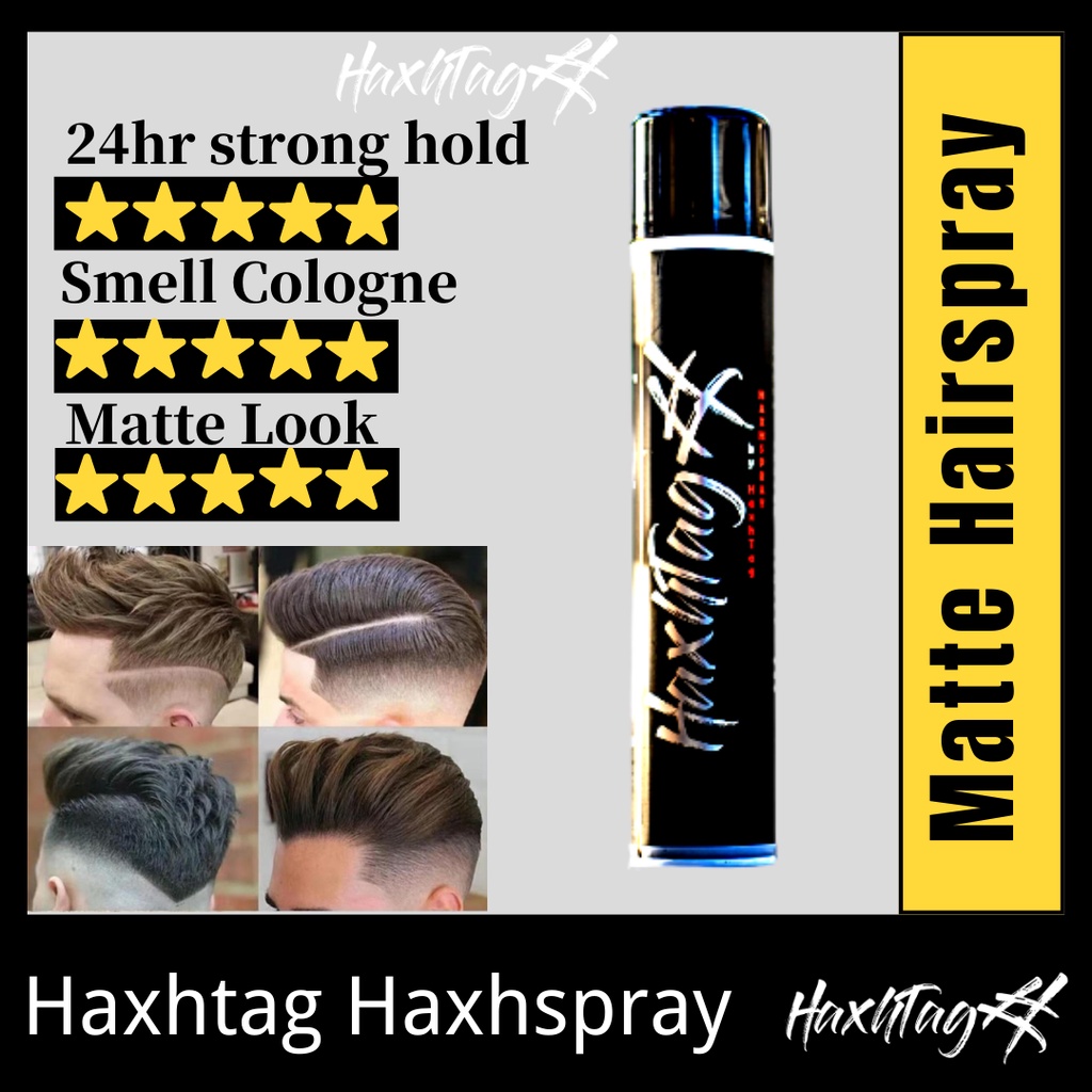 Haxhtag Hair Spray 420ml | Strong Hold | Easy wash | Long-Lasting |  Hairspray for Men