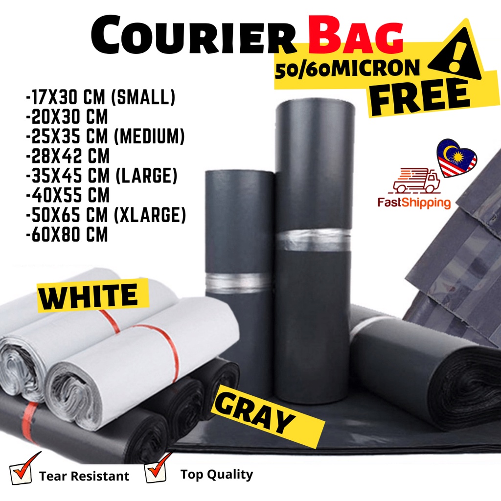 Buy Courier Bag X 1 Beg Kurier Thick Flyer Plastic Bags 快递袋 Poslaju J T Ninja Van Dhl City Link Parcels Seetracker Malaysia