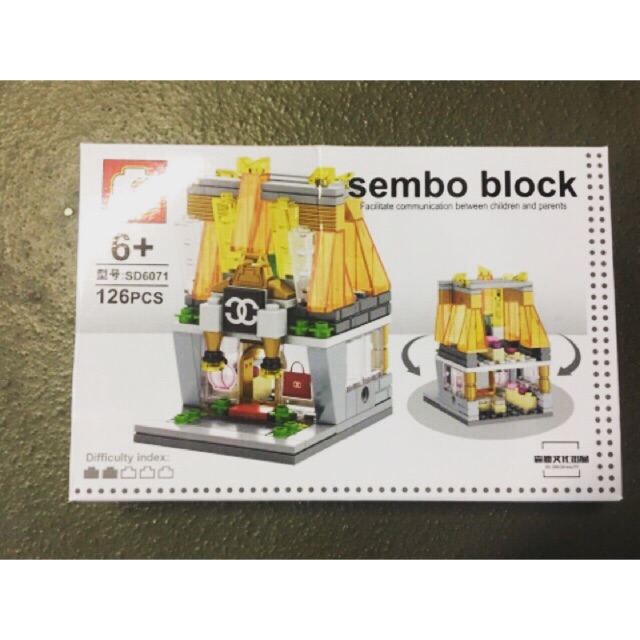 sembo block mini chanel medium size