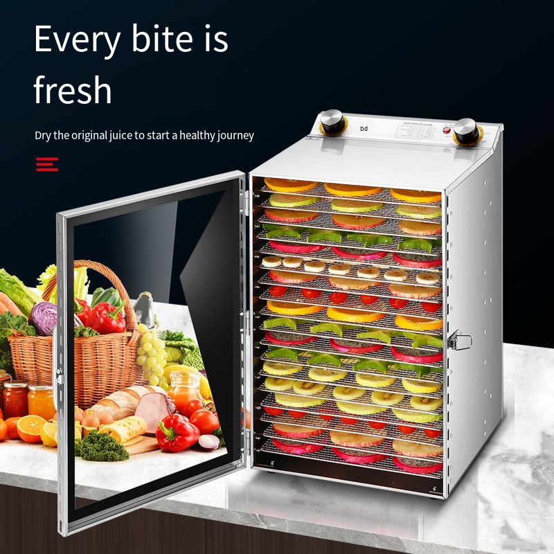 Fruit Fruit Dehydrator Baked Air Dryer Food Household Commercial Vegetables Pet Snacks Meat Materials Dehydrated