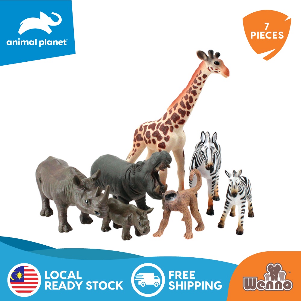 Wenno x Animal Planet 7pcs Wild Animals in window box Educational Realistic  Plastic Animal Toy Playset with AR Game | Shopee Malaysia